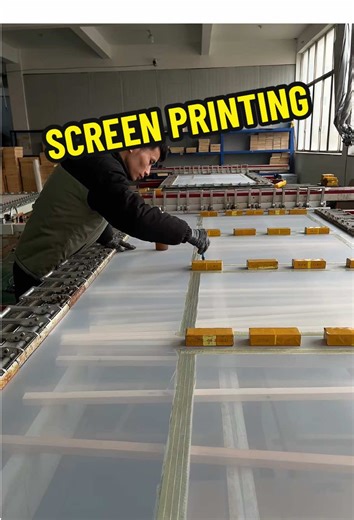 Silk screen stencil from the factory#screenprinting #Production #aluminumframe #sourcefactory #undertake