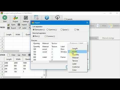 Simple Cutting Software X (2023) - import data