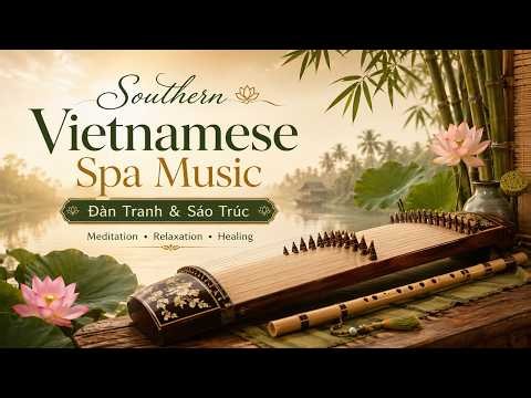 Southern Vietnamese Spa Music | Đàn Tranh & Sáo Trúc • Mekong Delta • 3 Hours