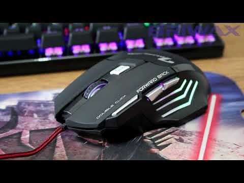 Mouse Gamer 3200 DPI 7 Botões Double Click P/ Jogos Pc Notebook BRIWAX BA-X7-2