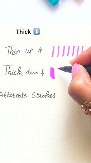 Beginner Calligraphy Strokes ✍️ Basic Strokes Practice ✒️#shorts #lettering