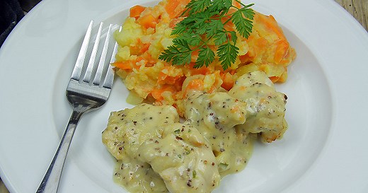 Recette Joues de porc mijotées à la moutarde