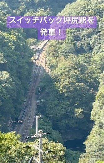 【❸1000系普通列車が坪尻駅に到着】秘境駅の坪尻駅を発車します！ #スイッチバック #jr四国 #train #景色綺麗 #土讃線 #坪尻駅 #秘境駅 #展望台