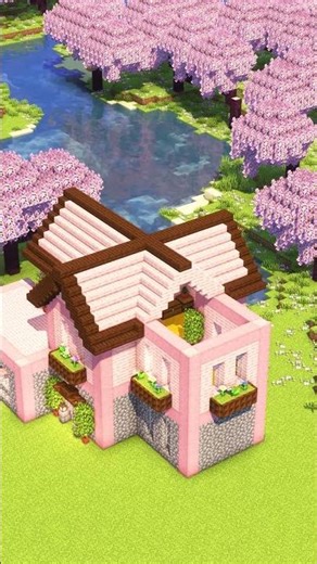 Minecraft 6 Player House🌸In just 45 seconds!🔥Download the schematic in my profile🔗#minecraft
