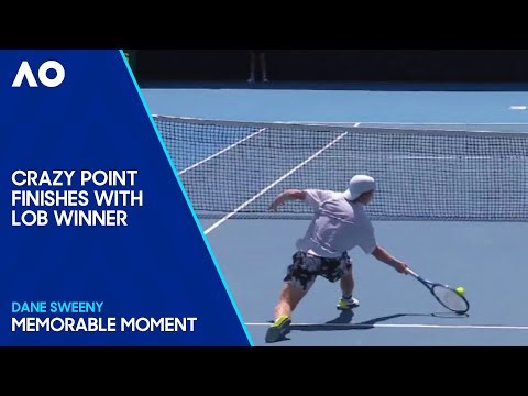 Dane Sweeny's Sensational Lob Winner! | Australian Open 2024 Qualifying