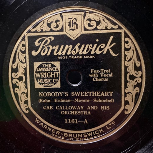 Cab Calloway And His Orchestra - Nobody's Sweetheart / St. James' Infirmary