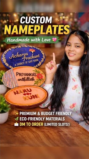 How I Make Custom Nameplates 😍 | Handmade with Love 💖