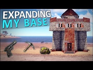 EXPANDING my BEACH FORTRESS! - Rust Solo Survival #3
