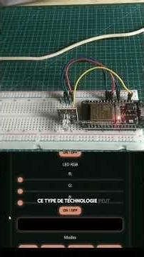 FaireClignoterLED ,Led RGB #esp32 #webapp #iot #diy #Electronique#Innovation#Domotique#Technologie