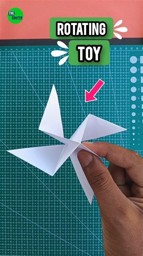How to make the unique origami Paper spinning toy , homemade origami rotating paper toy , #shorts