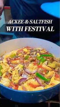 Jamaican Ackee & Saltfish with Fried Festivals