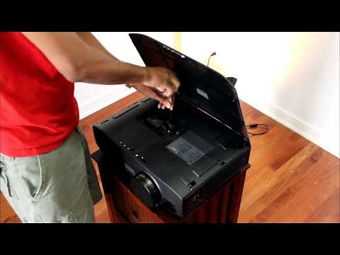 HOW TO CHANGE PROJECTOR LAMP / PANASONIC PT-AE7000