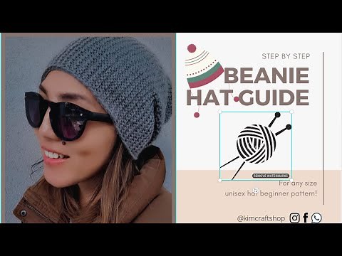 How to knit Beanie Hat for Beginners. Part 1