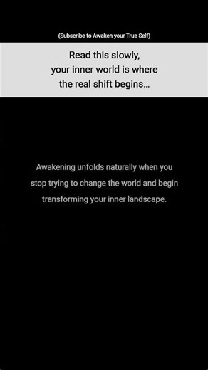 True Awakening Begins Within #spirituality
