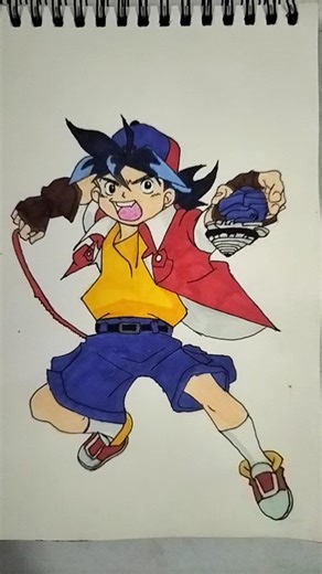 Tyson Granger drawing ✨🖌️ #anime #art #drawing #beyblade #shorts #transition #viral