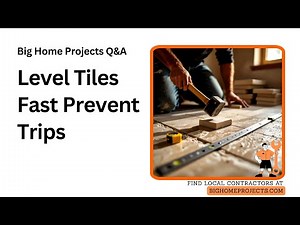 Perfectly Flat Subfloor Tile Leveling Tricks