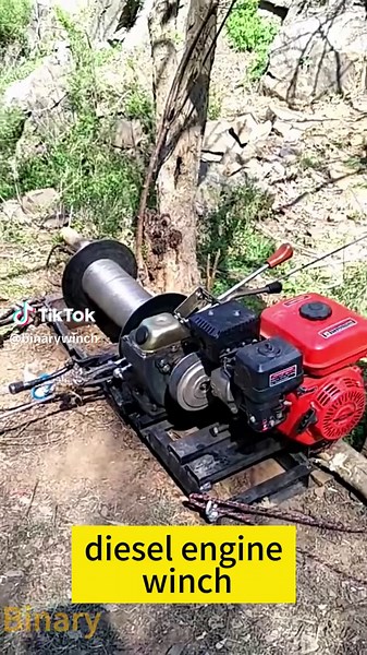 Diesel winch. #elictricwinch #dieselenginewinch #winch #forestrylogging #windlass #hoistingmachinery #windingmachine #wirelessremotewinch #loglifting #remotewinch #handwinch #hoister #laborsaving