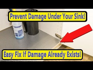 Damaged sink cabinet floor -- How to fix
