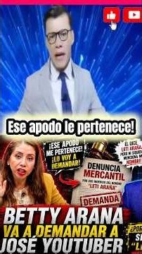 🔥Bethy Arana to sue José YouTuber #josevalladares #bukele #Bethyarana #nayibbukele