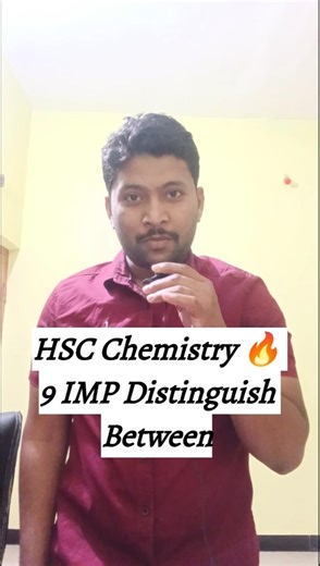 HSC Chemistry 2026 🔥 9 Most Important Distinguish Between | Last Minute Revision