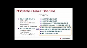 PFC电源设计与电感设计计算(一) - 课程概览 | Video | TI.com