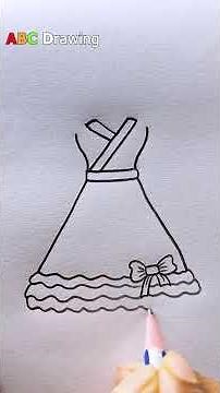 Drawing a Beautiful Dress | Easy Drawing