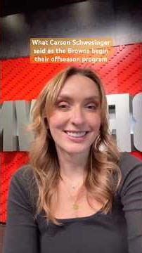 Cleveland.com #Browns beat reporter Ashley Bastock with what Carson Schwesinger at offseason program