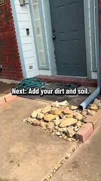 🌱Step-by-Step Landscaping Tutorial | #landscaping #collegestudent #yardtransformation