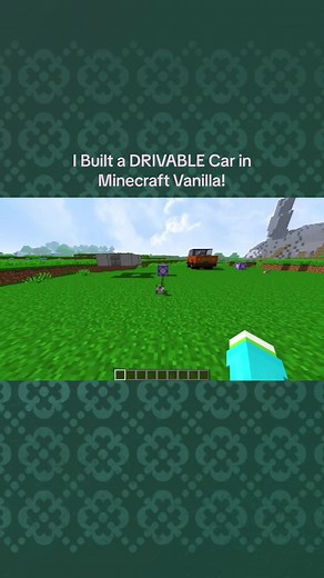 I Built a DRIVABLE Car in Minecraft Vanilla! #game #fun #children