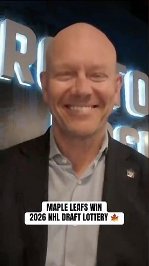 Maple Leafs Secure First Overall Pick in 2026 NHL Draft Lottery 🥇
