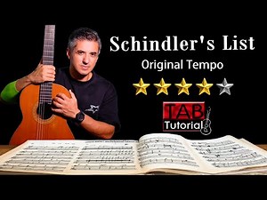 Schindler's List by John Williams | Fingerstyle guitar tutorial Sheet and Tab