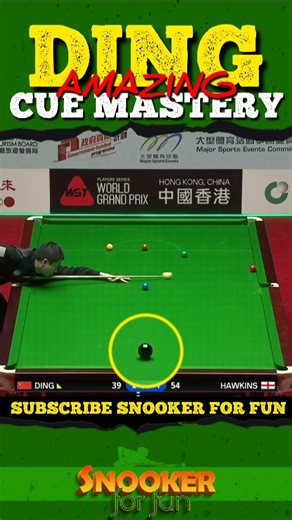Ding's Amazing cue mastery| #shorts #youtubeshorts #trending #snooker #ding #juddtrump #ronnie