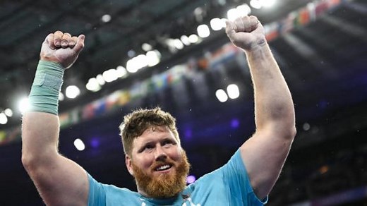 Team USA's Ryan Crouser wins gold in shotput