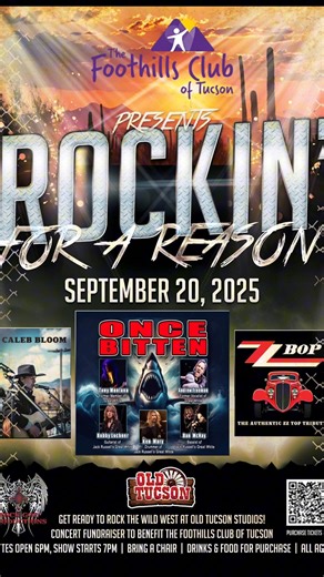 🎸 **Big Thanks to Our Sponsor!** 🎸 We’re beyond thrilled to have ** Larry Bailliere With Contempo HCM ** in our corner for **Rockin’ for a Reason** at **Old Tucson Studios** on **September 20, 2025**! With Larry’s incredible support, this epic concert fundraiser is set to bring thunderous beats, soul-stirring performances, and an unforgettable night under the stars for a great cause. **Why this night is going to rule:** * Featuring the high-voltage lineup of **Once Bitten**, **ZZ Bop**, and **