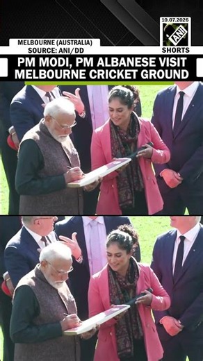 WATCH: PM Modi, Australia’s Albanese visit Melbourne Cricket Ground, interact with young players