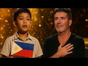 “Filipino Kid Sings Lupang Hinirang on AGT — Simon Cowell Tears Up | Philippine Pride Shocks America