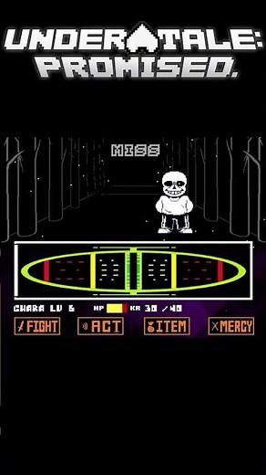 UNDERTALE: promised. SANS FIRST ATTACK | Shorts