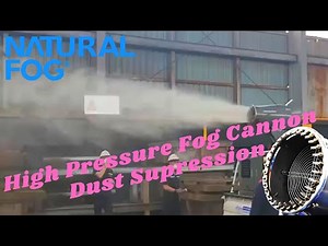 How to Control Dust with a Fog Cannon and Natural Fog High Pressure Mist Nozzles