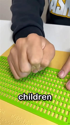 The genius way blind people write 🧠💡