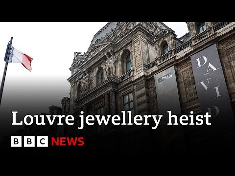 Hunt continues for thieves after jewels stolen in heist at Louvre museum in Paris | BBC News
