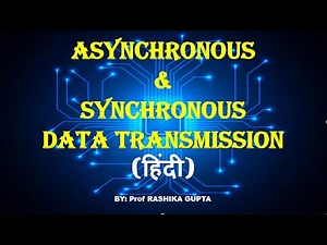 #Quicklearn#Hindi# Asynchronous and Synchronous Serial Data Transmissions Technique in Hindi.
