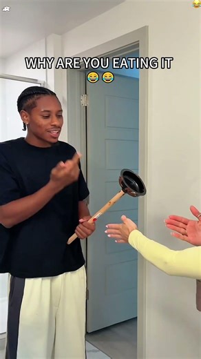 I Pranked Him With a Plunger 💀#couple#fyp#funny#prank#fail