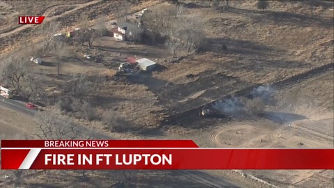 Crews respond to vegetation fire near Fort Lupton