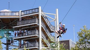 Australia’s largest high ropes course - Next Level - High Ropes Adventure Park— will be officially opened to the sounds of whizzing zip lines over Cornmeal Creek at Sunshine Plaza in Maroochydore this morning. The $3-million investment by Melbourne-based TreeTops Adventure Group boasts seven circuits across four levels of difficulty, including 145 aerial obstacles connected by 16 zip lines. TreeTops Adventure Group CEO Nicolas Dansin said the team at the park — which is the group’s first urban, 