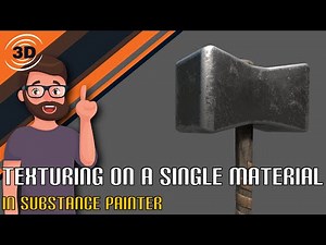Texturing on a Single Material in Substance Painter