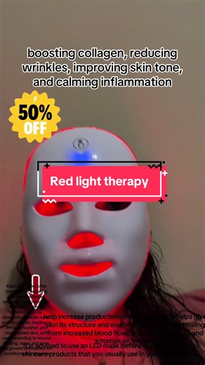 #TikTokCreatorSearchInsightsIncentive an LED therapy like this does not just have red light therapy has blue light yellow light purple light all the therapy colors you need all in one mask. They are currently right now on sale. You need to get yours today before the sale ends you should use a therapy how many times should you use a red light therapy mask at least 3 to 4 times a week to receive your skin goals. Red light therapy is amazing for your skin, but you don’t just get red light you get g