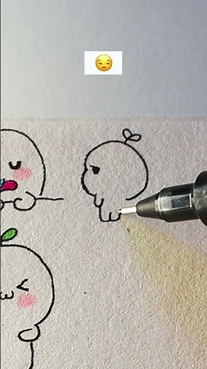 😒วาดรูปน่ารัก#วาดรูป #น่ารัก #drawing #art