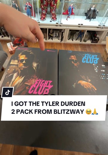I GOT THE TYLER DURDEN 2 PACK FROM BLITZWAY 🥹🙏 #tylerdurden #fightclub #hottoys #actionfigures #bradpitt