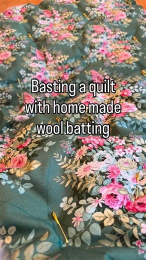 Dieuwke Schack-Mulligen on Instagram: "I’ve officially started my craziest *quilting* project to date. Not only am I using home made quilt batting (see previous reel); I’m also planning a combination of hand quilting and hand tying, throwing in a scalloped edge. This may be the culmination of (some of) the inspiration I got from @loandbeholdstitchery ‘s Quilt Finishing Fellowship course. I bought the fabric for a practice wholecloth quilt back in August, and I’ve spent months trying to decide on