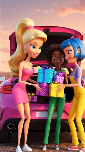 Barbie’s surprise gifts for kids 🎀🌸 🎁